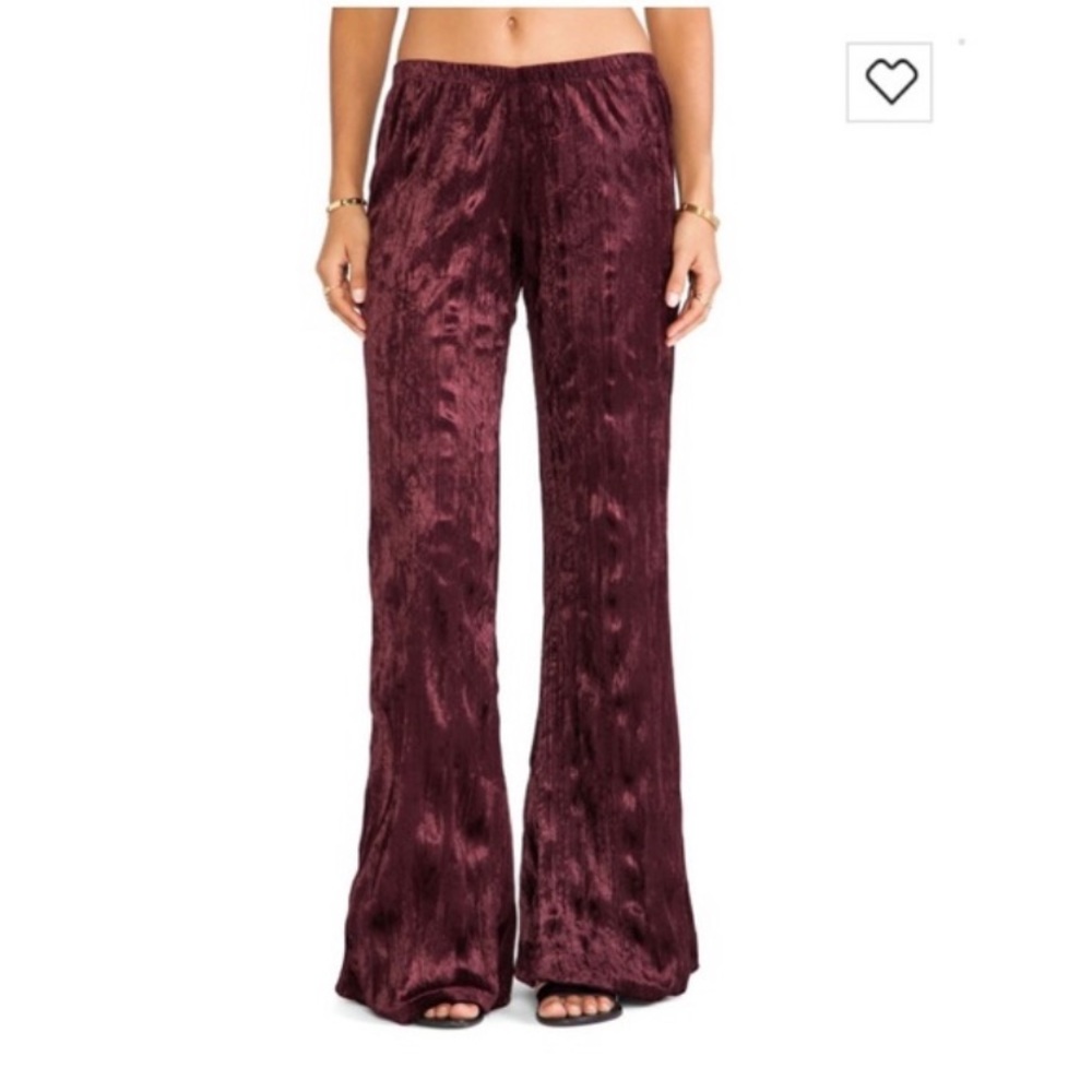Band Of Gypsies Velvet Flare Bottoms